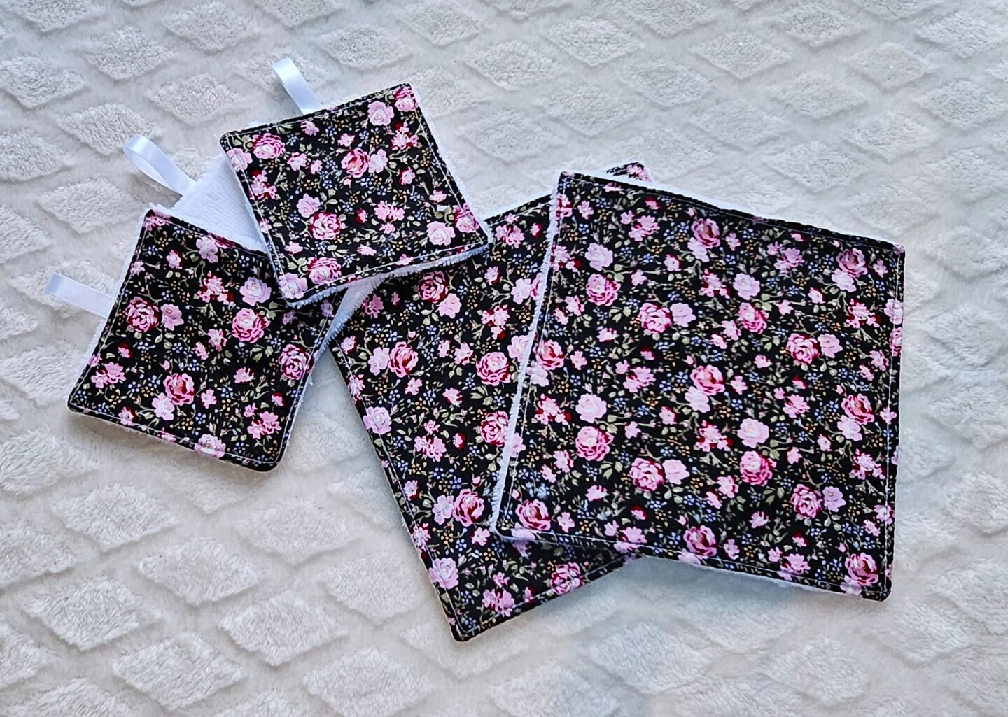 Kit visage clean motif fleur rose