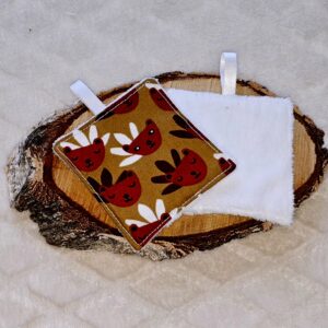 Cotons démaquillant motif écureuil