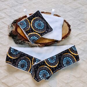 Starter kit motif rosace bleu
